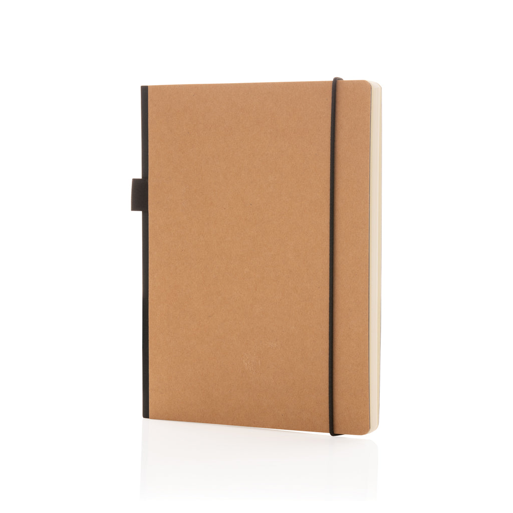 A5 notitieboek van papier (extra uitvoering), bruin