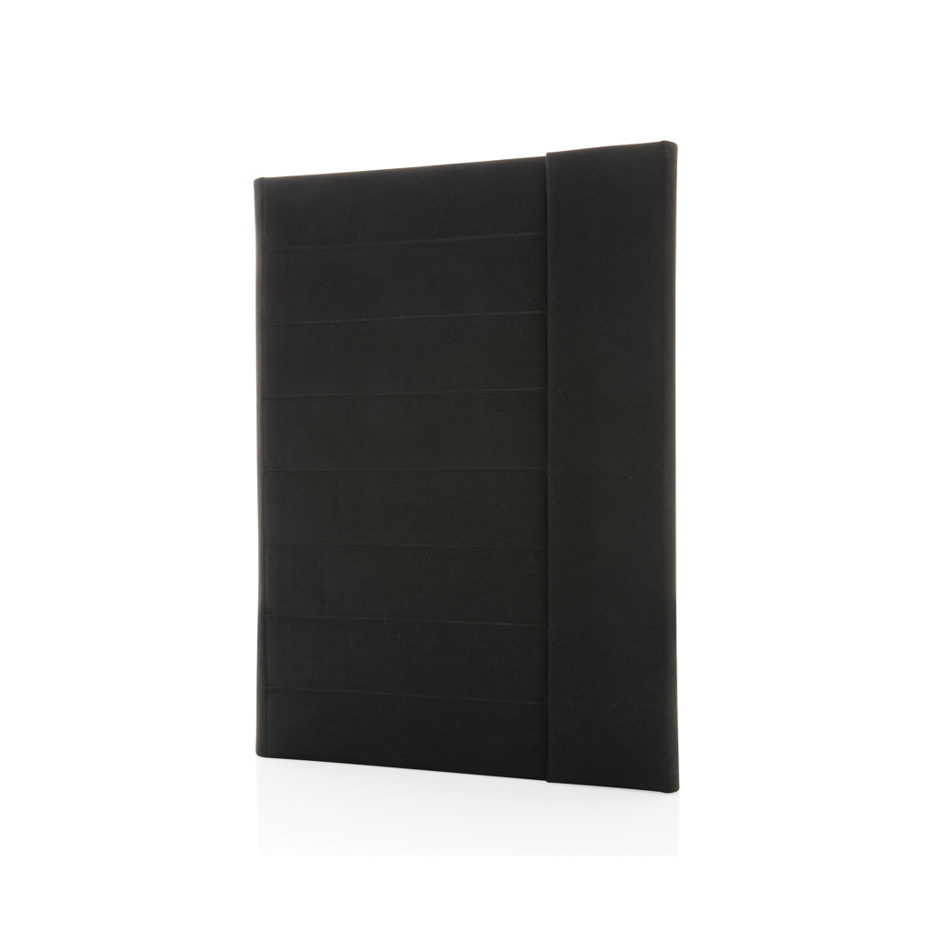 A4 schrijfmap met magneetsluiting, zwart