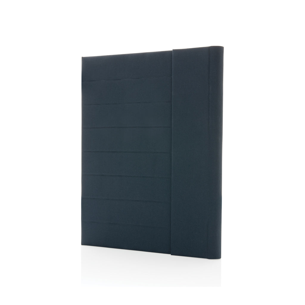 A4 schrijfmap met magneetsluiting, donkerblauw