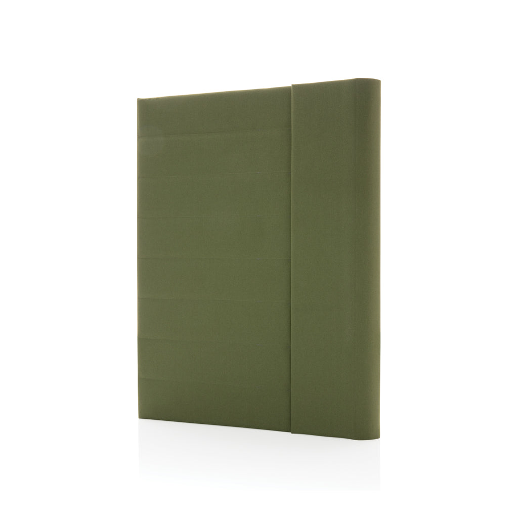 A4 schrijfmap met magneetsluiting, groen