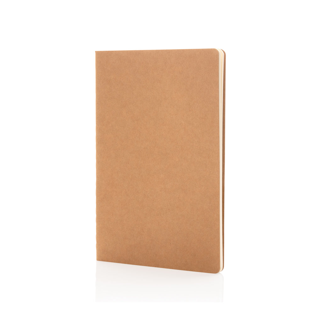 A5 notitieboek van papier (standaardmodel), bruin