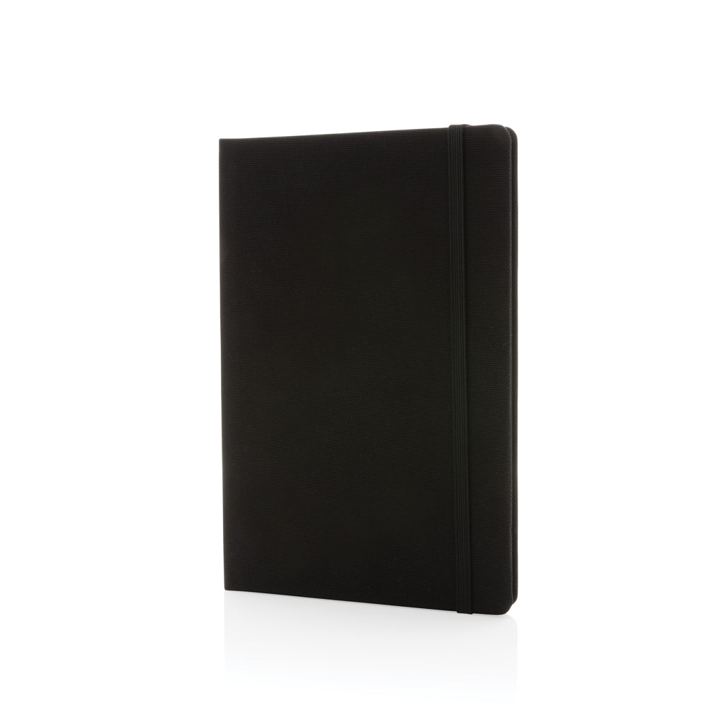 A5 notitieboek van gerecycled PET en papier, zwart