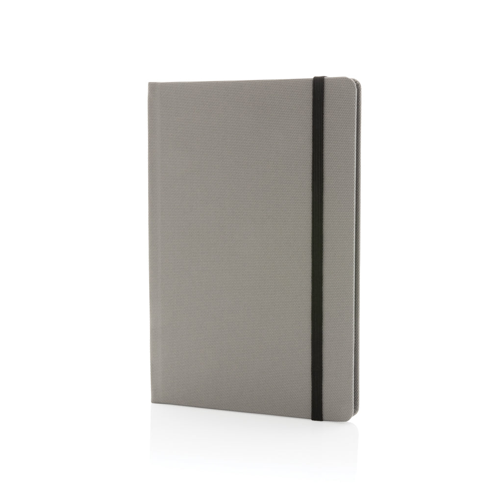 A5 notitieboek van gerecycled PET en papier, grijs
