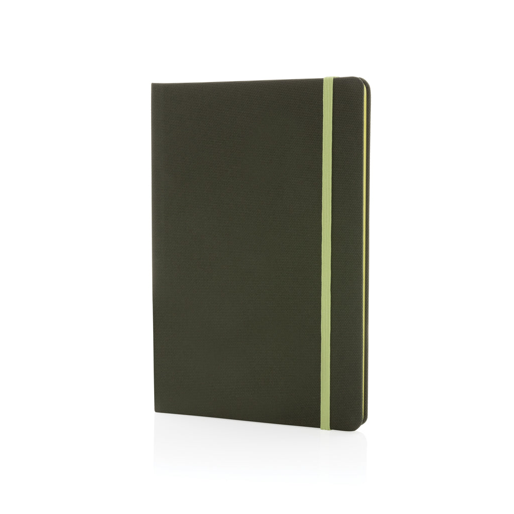 A5 notitieboek van gerecycled PET en papier, groen