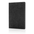 A5 notitieboek van gerecycled vilt, harde kaft, zwart