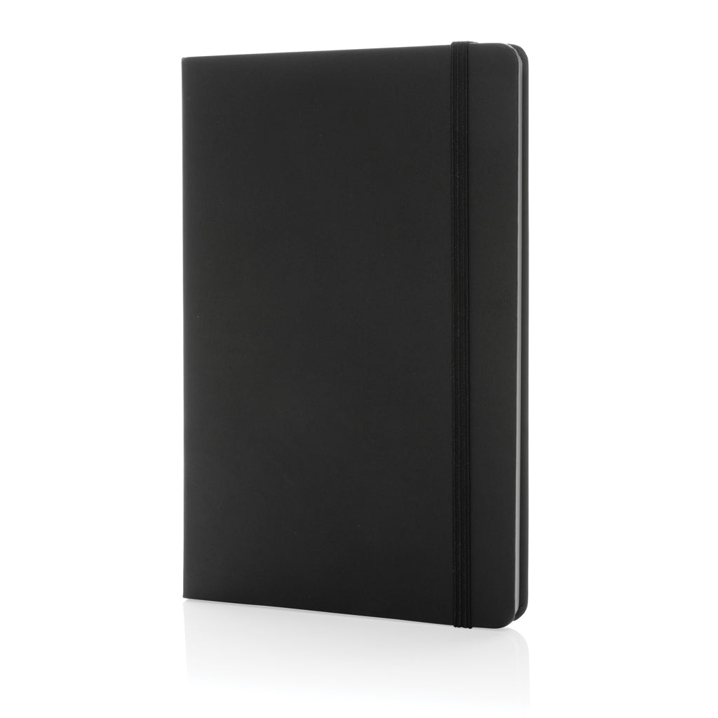 A5 notitieboek van steenpapier en papier (compacter model), zwart