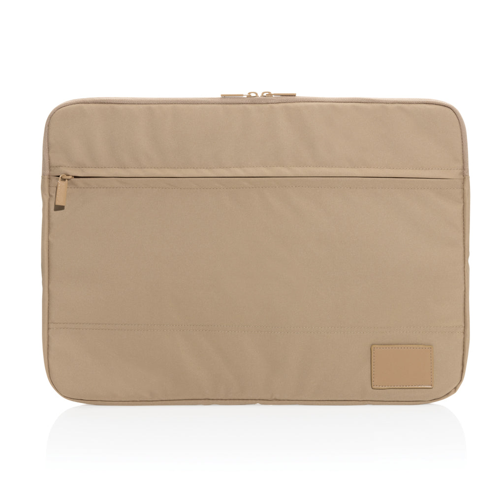 Laptophoes 15.6" van gerecycled PET en neopreen, beige