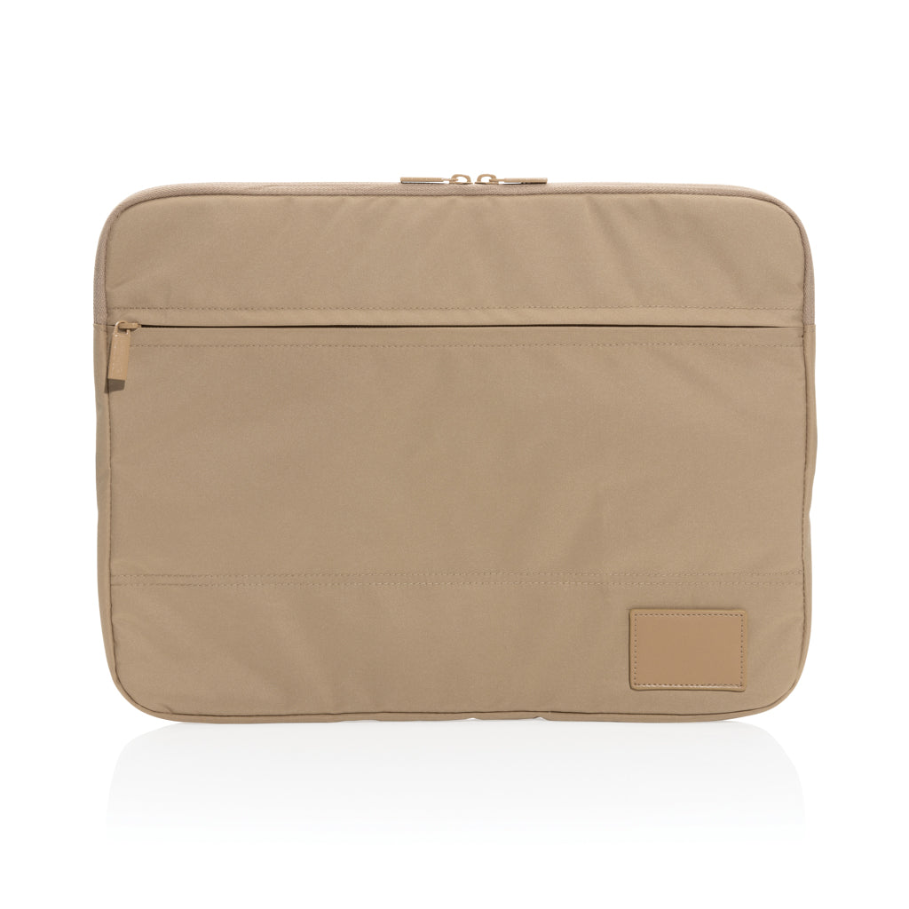 Laptophoes 14" van gerecycled PET en neopreen, beige