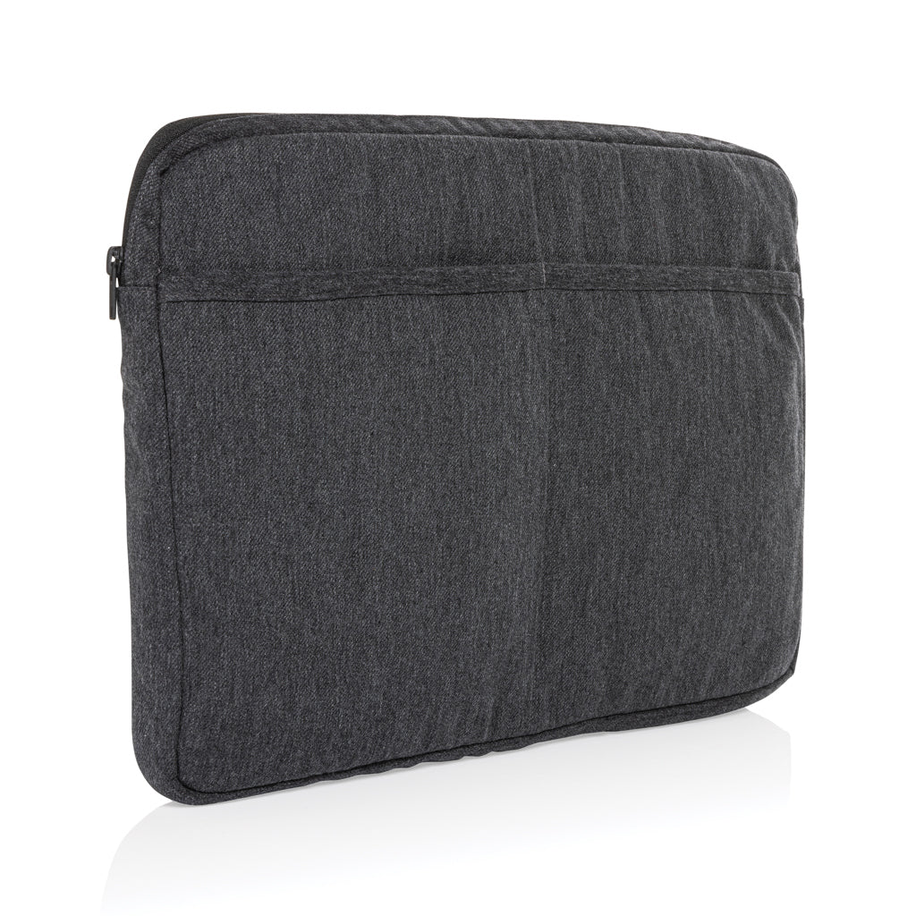 Laptophoes 15,6 inch, gerecycled katoen, antraciet