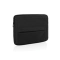 Laptophoes 15.6" van gerecycled PET (extra voorvak), zwart