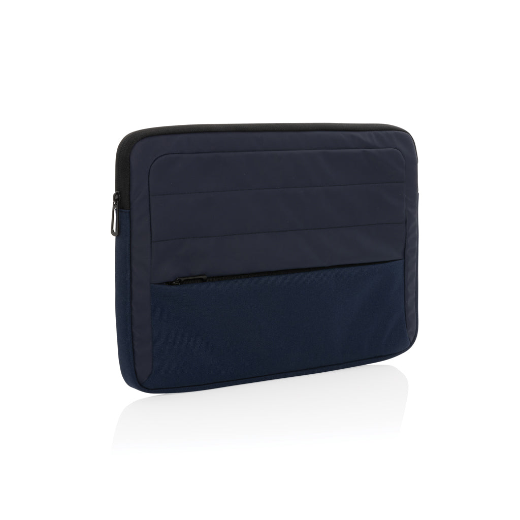 Laptophoes 15.6" van gerecycled PET (extra voorvak), donkerblauw