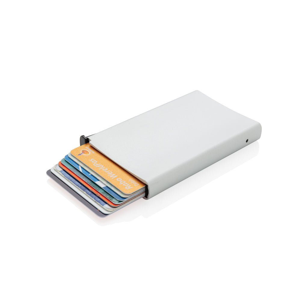 Aluminium pashouder met RFID, zilver