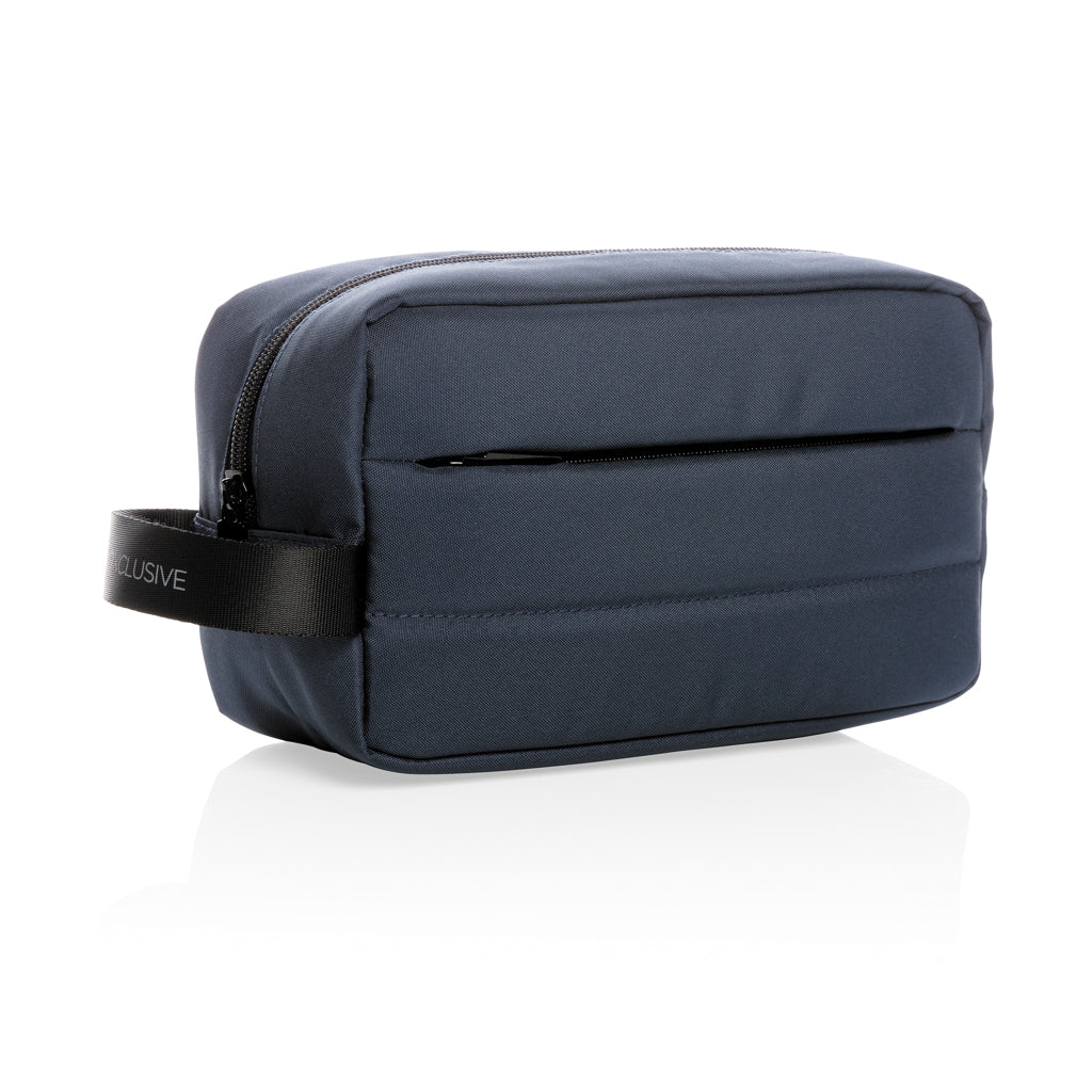 Toilettas van gerecycled PET, donkerblauw