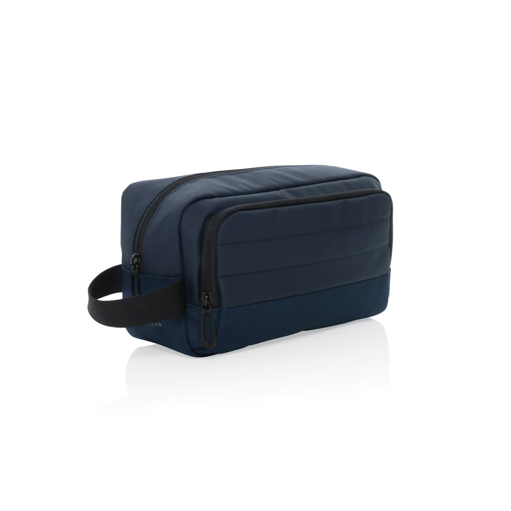 Toilettas 24 x 9 x 13,5 cm met voorvak, donkerblauw