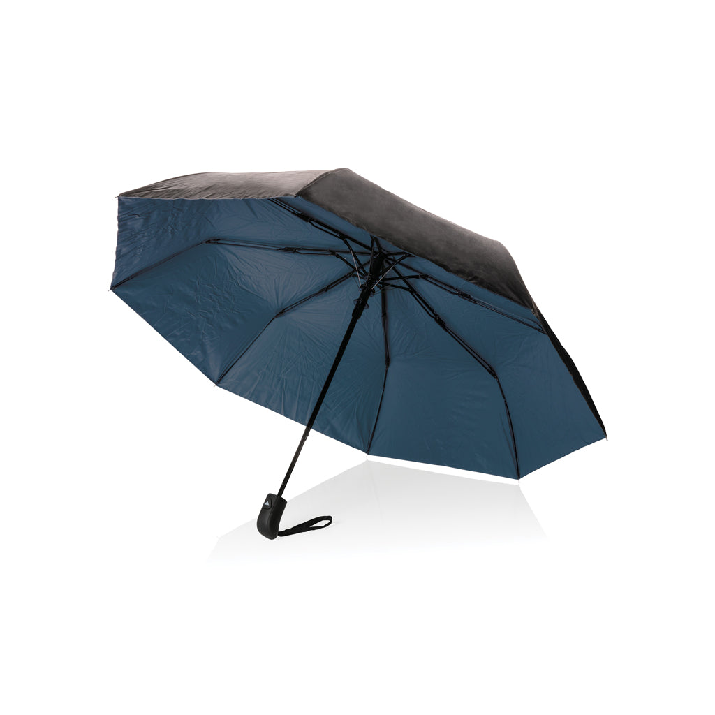Mini-paraplu 21'' tweekleurig, automatisch, blauw