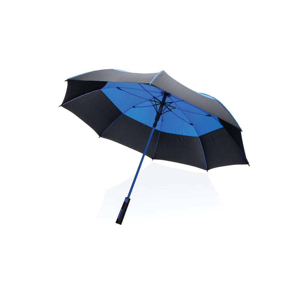 Stormbestendige paraplu 27'' tweekleurig, blauw