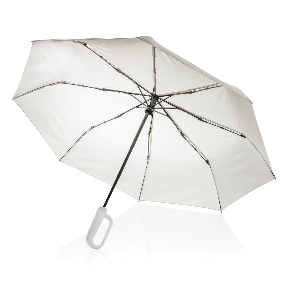 Paraplu 21'' met karabijnhaak aan het handvat, beige