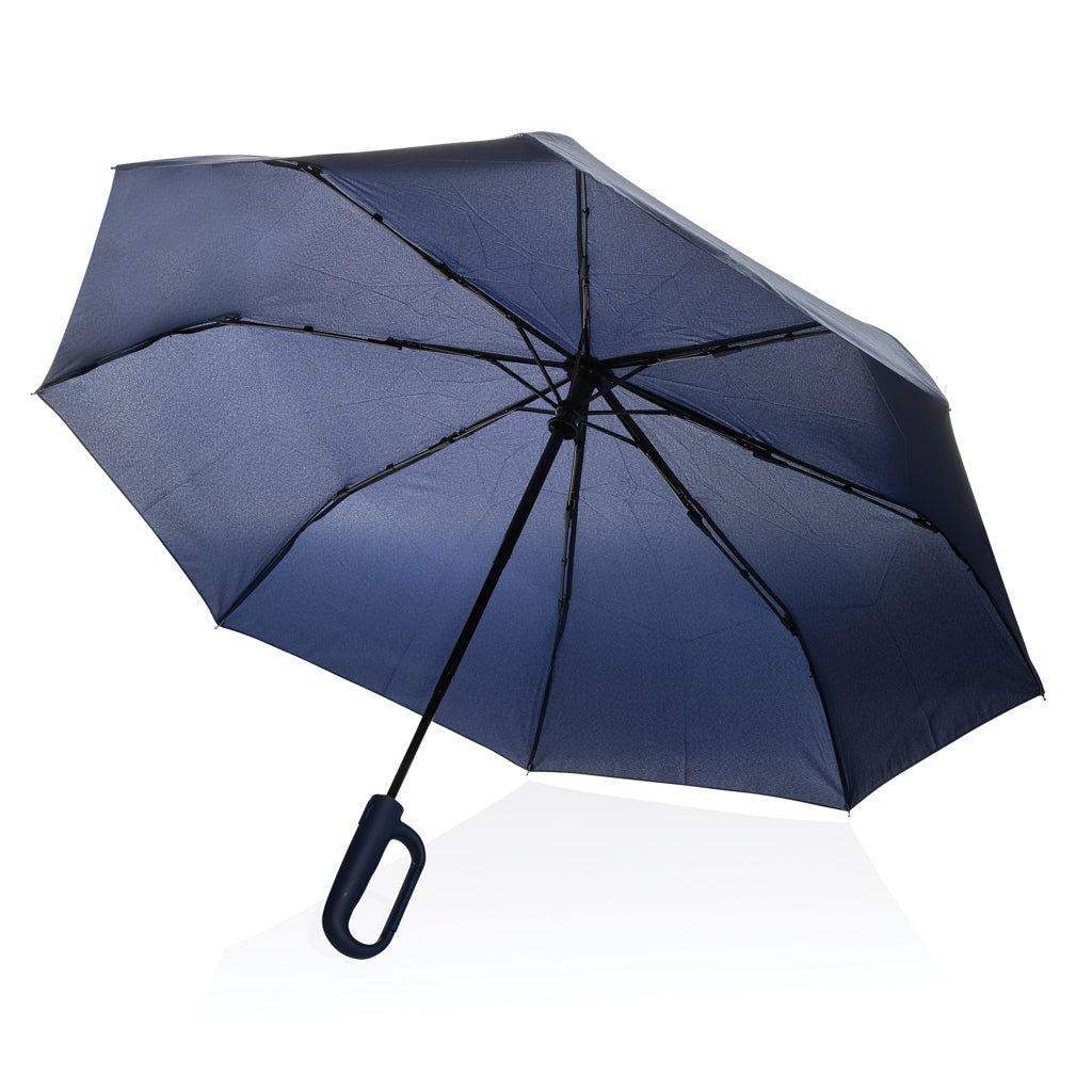 Paraplu 21'' met karabijnhaak aan het handvat, donkerblauw