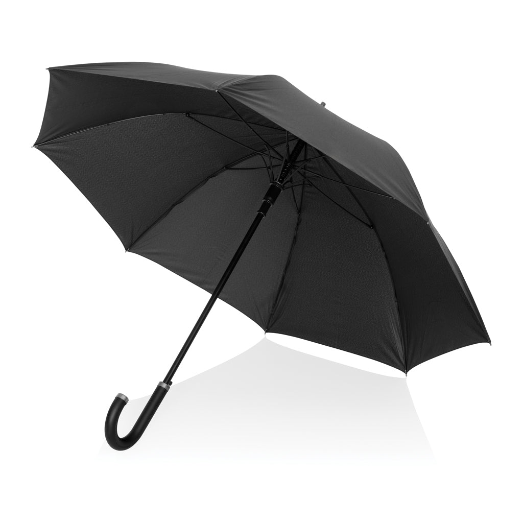 Stormbestendige automatische paraplu 25'' met luxe handvat, zwart