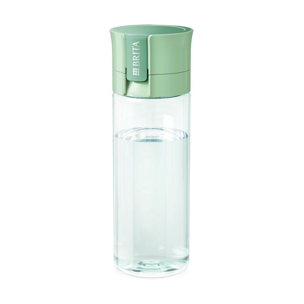 Waterfilterfles 600 ml inclusief 2 filters, groen