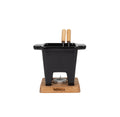 Mini fonduepan 300 ml, zwart
