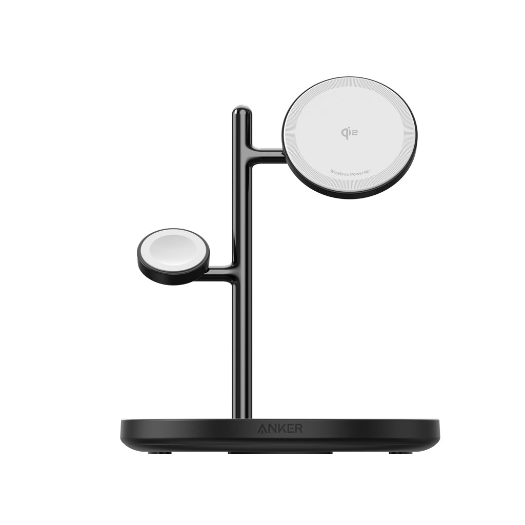 Draadloze oplaadstandaard 3-in-1, zwart