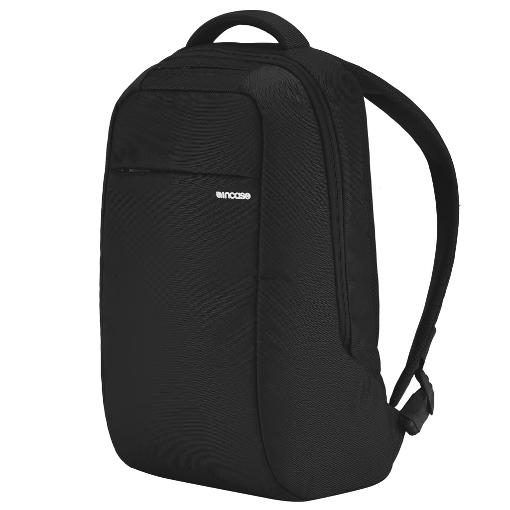 Laptoprugzak met imitatiebont gevoerde sleeve, 16'', zwart
