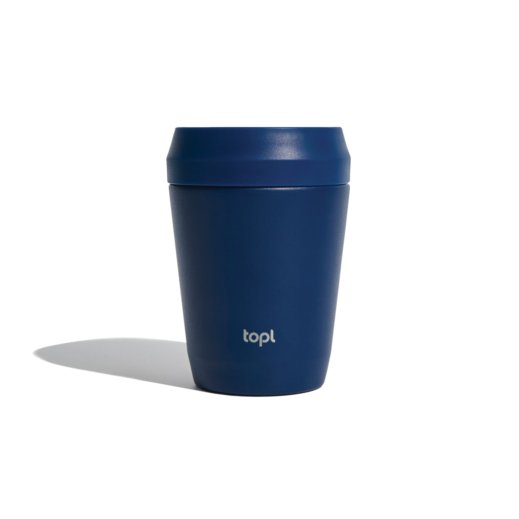 Koffiebeker 235 ml, vacuüm geïsoleerd RVS, donkerblauw