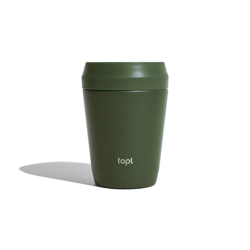Koffiebeker 235 ml, vacuüm geïsoleerd RVS, groen