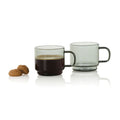 Espressokopjes 70 ml, set van 2, transparant
