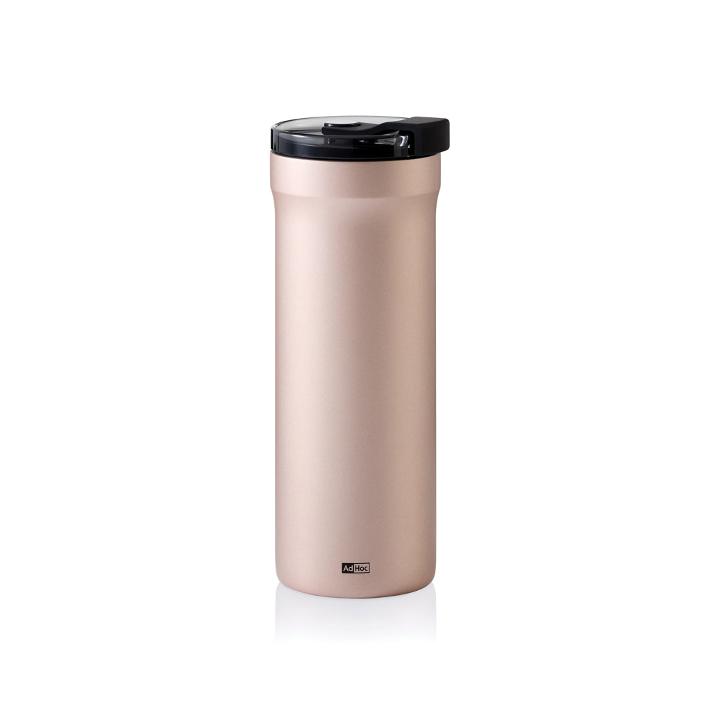 Thermobeker 500 ml met transparant deksel, bruin
