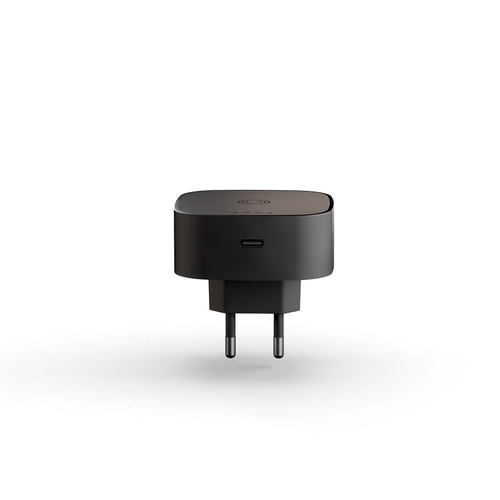 Draadloze oplaadadapter, compact, zwart