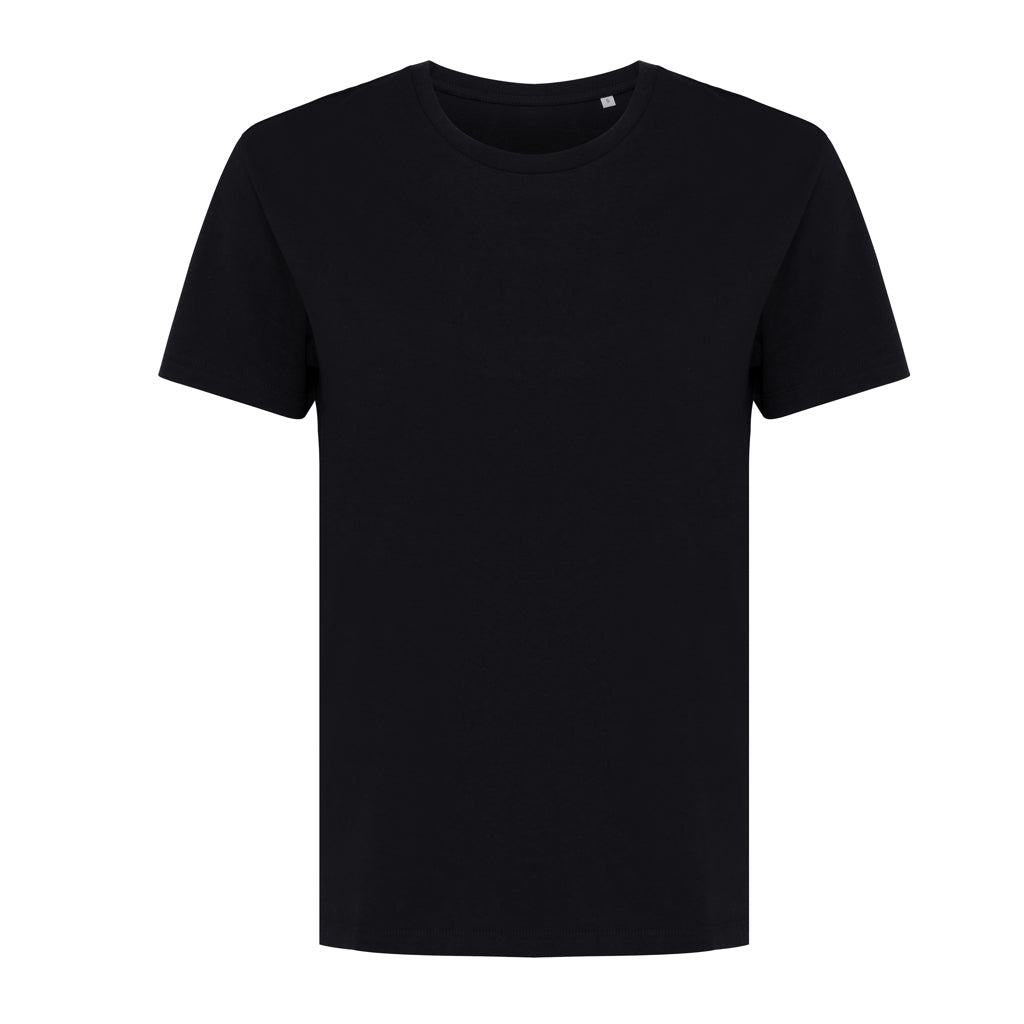 Dames T-shirt, gerecycled en biologisch katoen, zwart