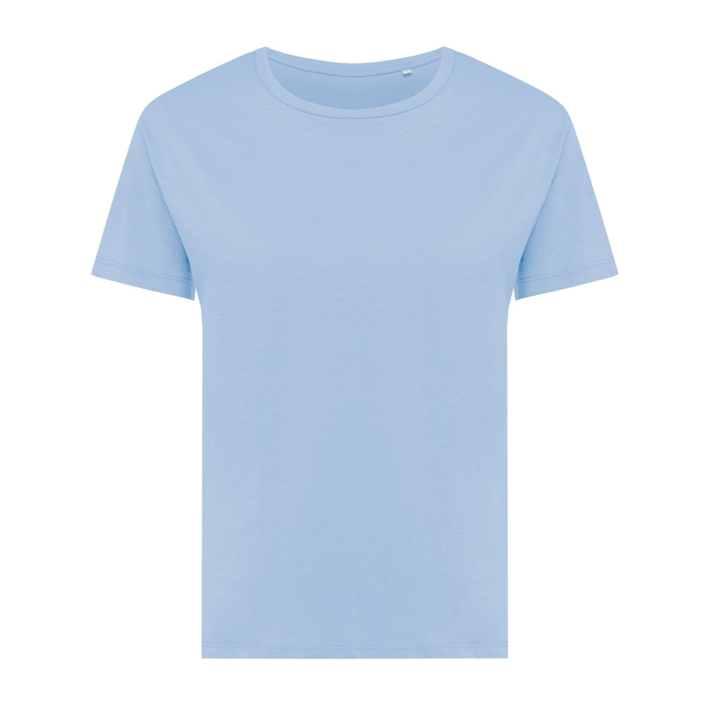 Dames T-shirt, gerecycled en biologisch katoen, sky blue