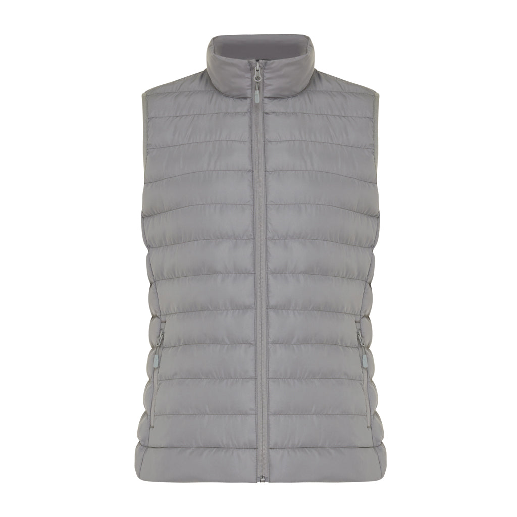 Dames bodywarmer, gerecycled polyester, zilvergrijs