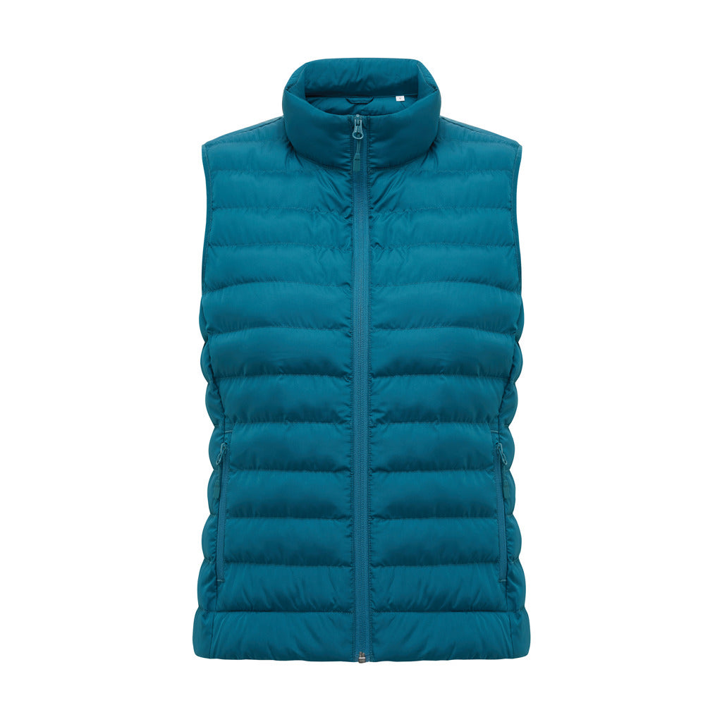 Dames bodywarmer, gerecycled polyester, dark teal