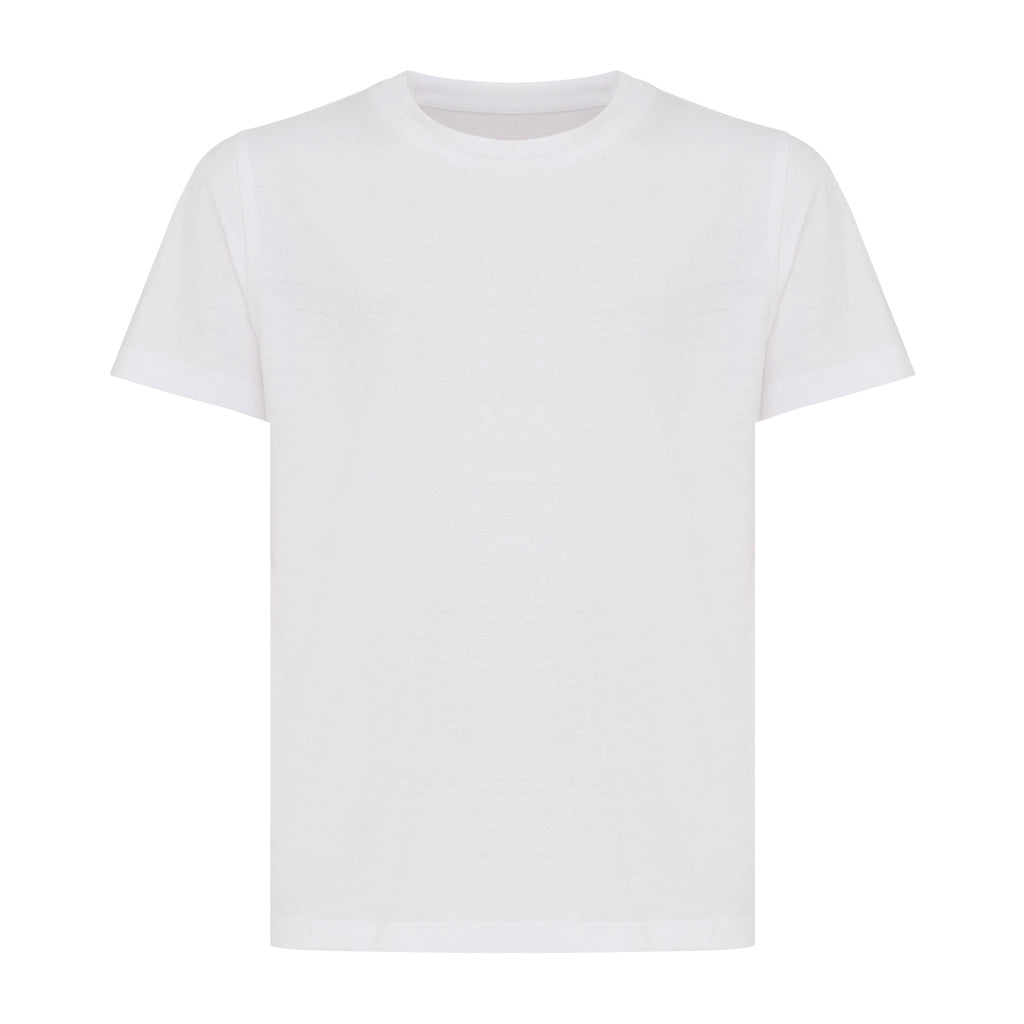 Kinder T-shirt, gerecycled en biologisch katoen, recycled white