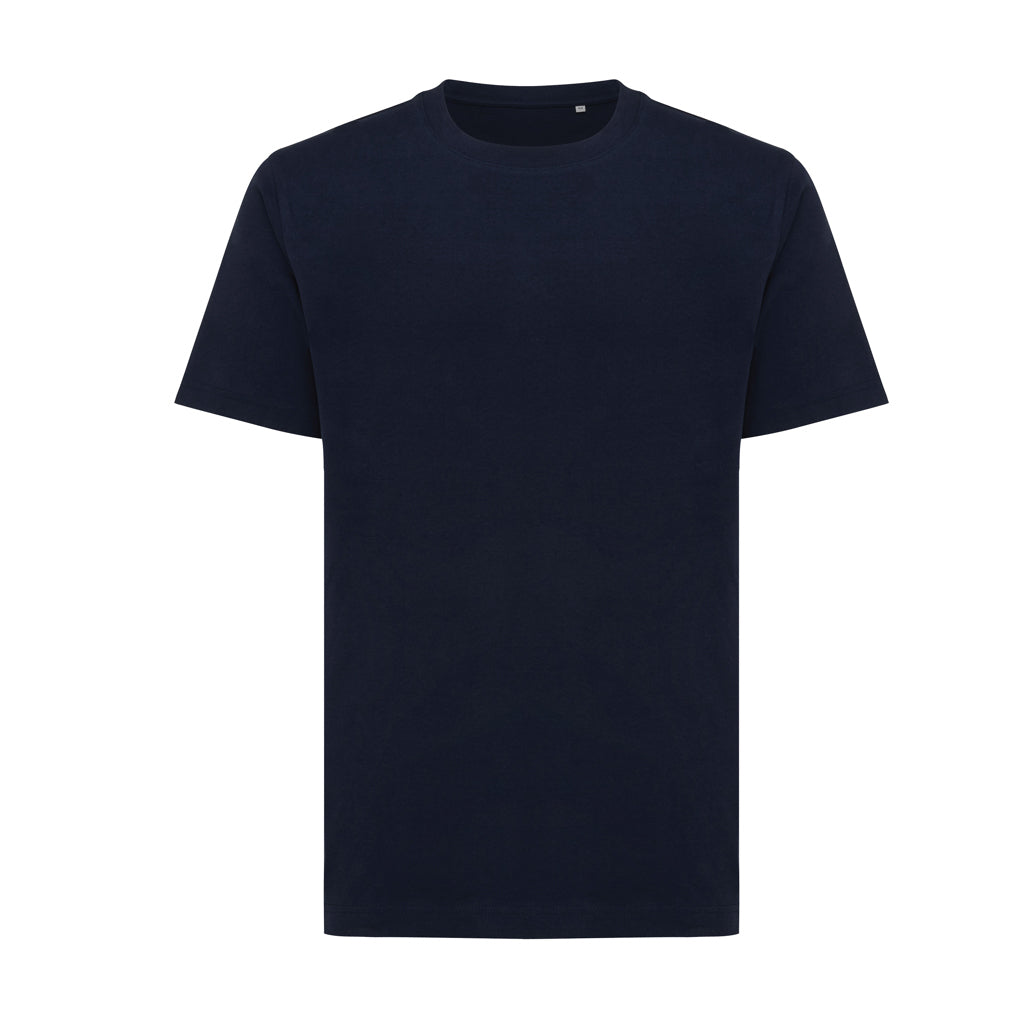 Unisex T-shirt relaxed fit, gerecycled en biologisch katoen, donkerblauw
