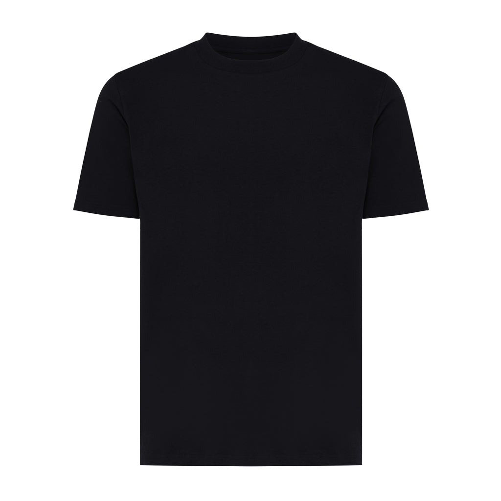Unisex T-shirt lichtgewicht, gerecycled en biologisch katoen, zwart