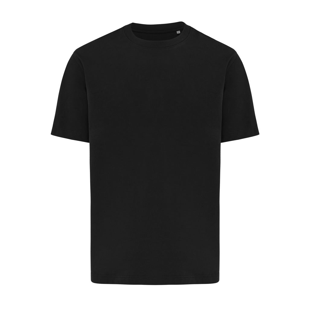 Unisex T-shirt heavyweight, gerecycled en biologisch katoen, zwart
