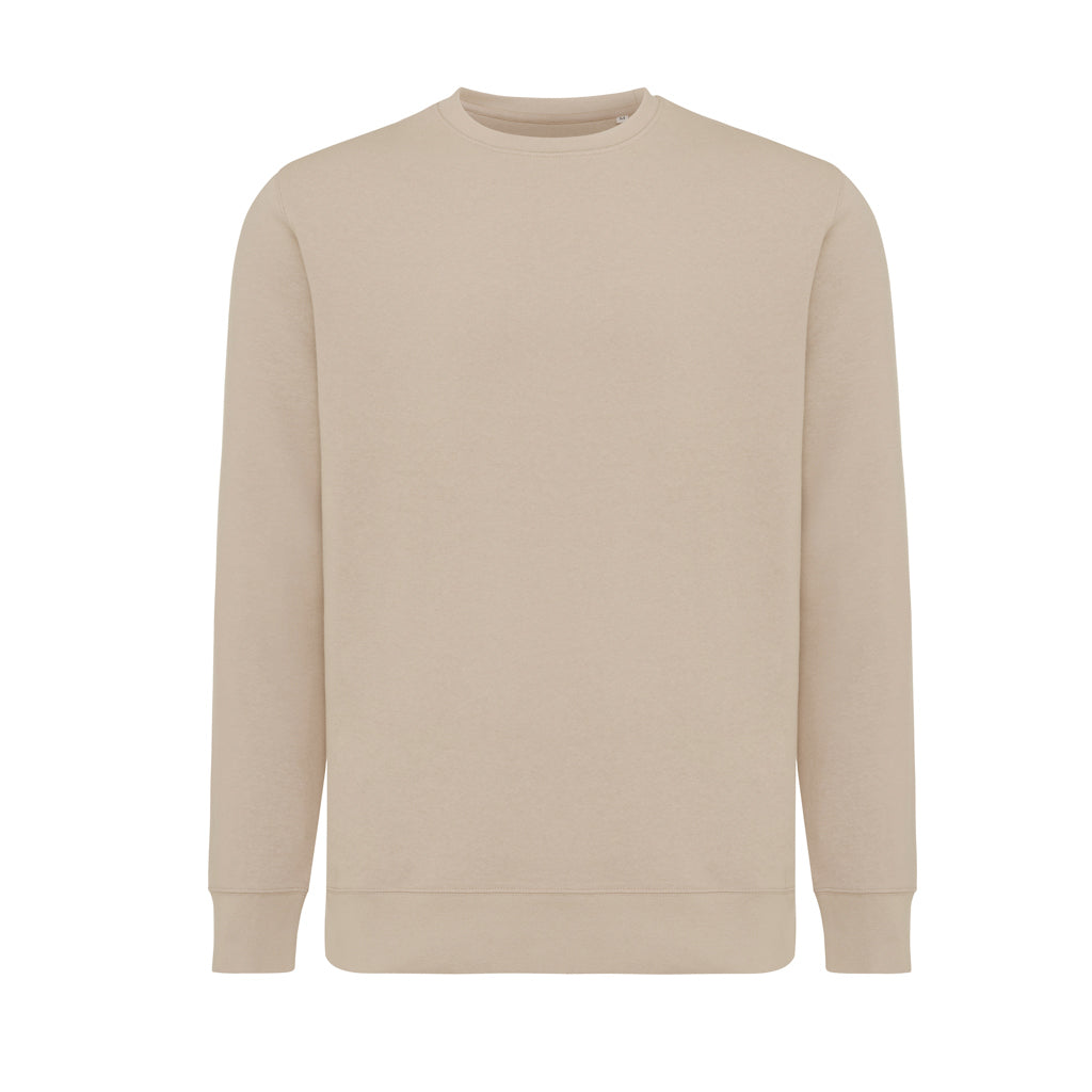Unisex sweater lichtgewicht, gerecycled en biologisch katoen, desert