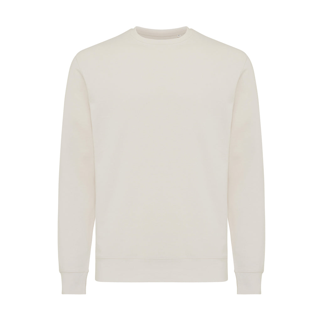 Unisex sweater lichtgewicht, gerecycled en biologisch katoen, ivory white