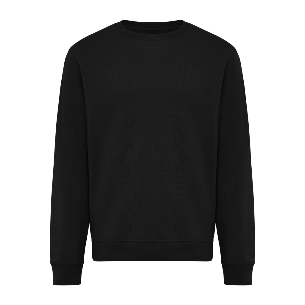 Unisex sweater met katoenen binnenkant, gerecycled, zwart