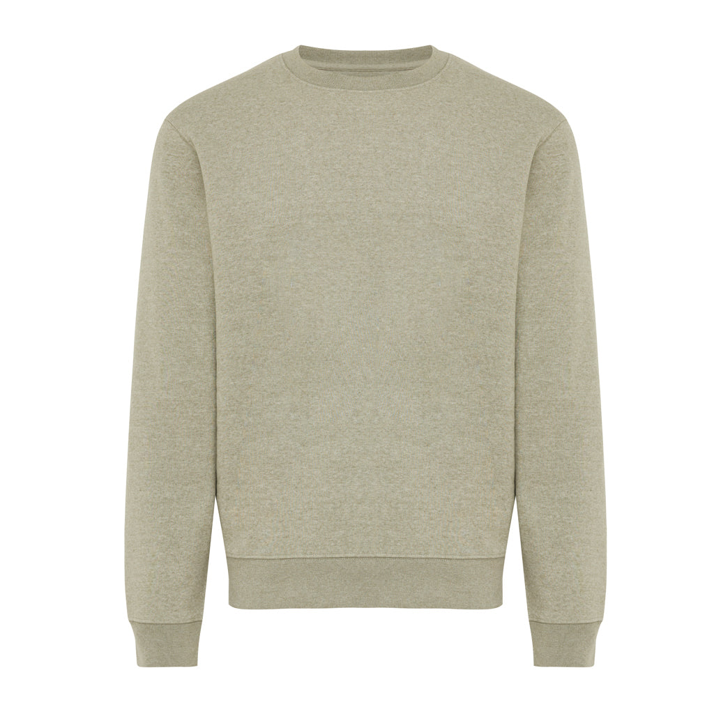 Unisex sweater met katoenen binnenkant, gerecycled, light heather green