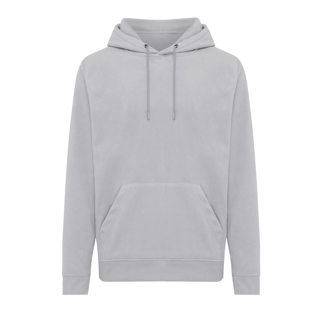 Unisex microfleece hoodie, gerecycled polyester, storm grey