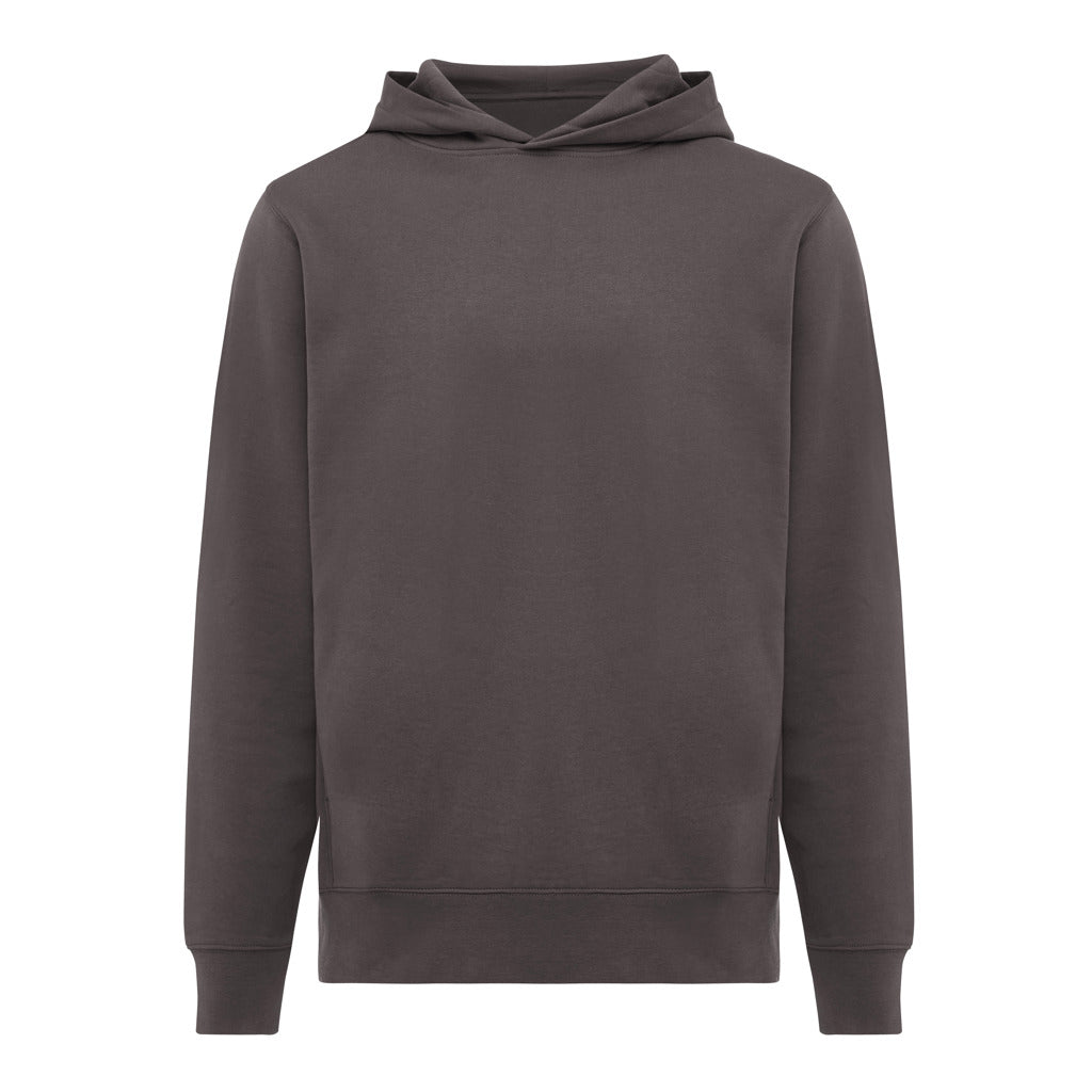 Unisex hoodie met steekzakken, gerecycled katoen, antraciet