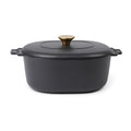 Braadpan 4 L, geëmailleerd gietijzer, zwart