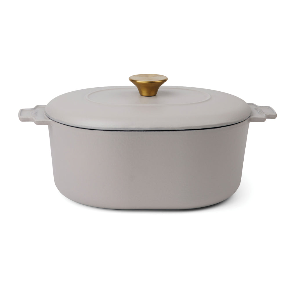 Braadpan 4 L, geëmailleerd gietijzer, grijs