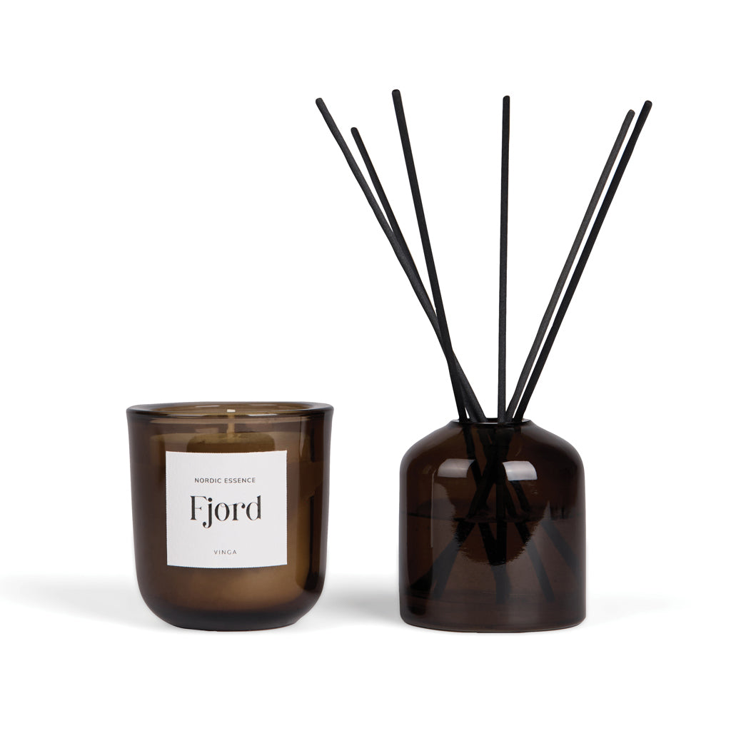 Kaars- en diffuserset, Noordse geur, blauw