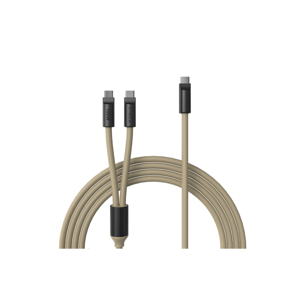 Multi-oplaadkabel USB-C, 120 cm, greige